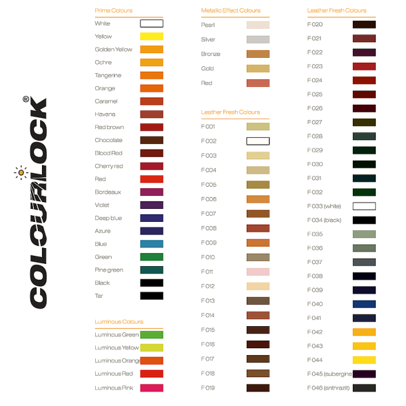 Краска для кожи COLOURLOCK чёрный дёготь Lederfarbe teer 1 литр LZ-224513