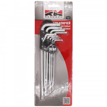 RedMark Набор ключей шестигран TORX удлиненый 9шт (кт.)(Т10, Т15, Т20, Т25, Т27, Т30, Т40, Т45, Т50)