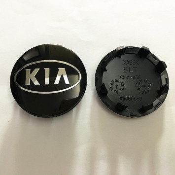 Заглушка (колпачок) на литой диск мод. KIA  черный  ( D58/D50)