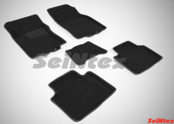 Коврики  Nissan X-trail III с 2015г./компл.5шт./осн.резин./ 3D