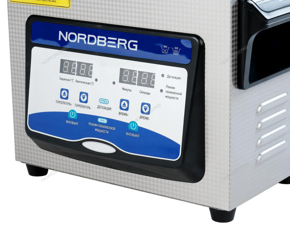 Ультразвуковая ванна NORDBERG NU32D с подогревом и дегазацией (3,2 л)