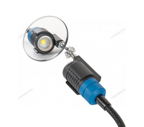 Гибкий аккумуляторный светодиодный фонарь NORDBERG 1931 с 2-мя зеркалами