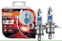 Лампа OSRAM 12V     H4   60/55W  NBL LASER BOX  P43t  (2шт.) (+130%)