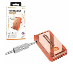 FM - Модулятор  Borophone  Bluetooth адаптер для музыки и громкой связи оранжевый