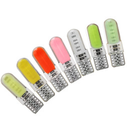 SOLAR  Свет-од  12V  T10 COB  W5W  W2.1x9.5d  зеленый