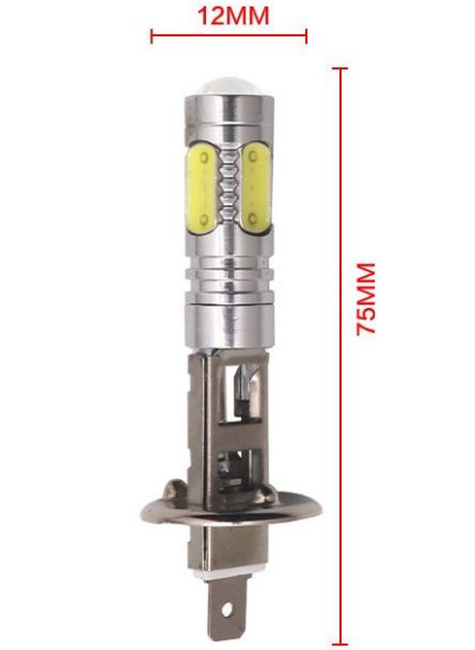 SOLAR  Свет-од  12V  H1 COB 7.5 Вт  диодов, белая, 12V