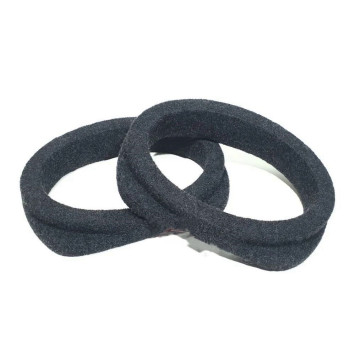 Подставки под колонки ПОДИУМЫ 6" х 9" (со скосом , высота 2.5х5.4 см) карпет Черный (2 шт.)