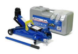 Домкрат подкатной гидравл. 2т чемод 7.0 кг. М5 (h min 130мм - h max 345мм)