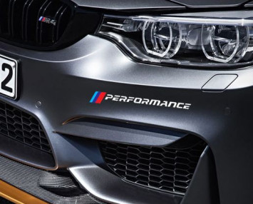 Наклейка &quot;BMW M Performance&quot;  28см. белый