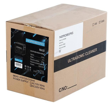 Ультразвуковая ванна NORDBERG NU45D с подогревом и дегазацией (4,5 л)