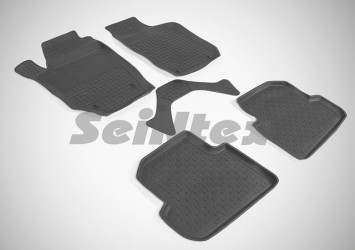 Коврики резиновые   Skoda Fabia II 2007-2014г.  БОРТ