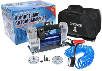 Компрессор АС 1500 МА 10Атм/300л/150 PSI/клеммы/двухпоршневой/шланг 5м/повышенной мощности