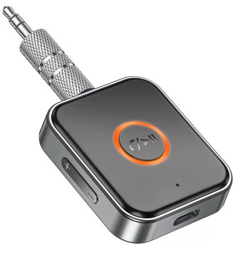 FM - Модулятор  Borophone  Bluetooth адаптер для музыки и громкой связи с акб 150 мАч черный