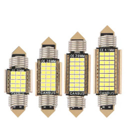 SOLAR  Свет-од  12V  T11x36   21 SMD 2016  C5W  SV8.5  белый (с обманкой)