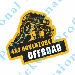 Наклейка  4x4 adventure off-road  Цветная №2