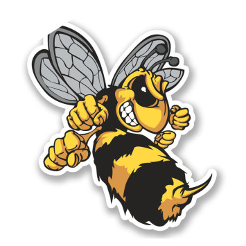 Наклейка &quot;Пчела&quot; №10   (см)  Желтый