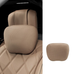 Подголовник-подушка  Carlife  большая (30*22*9см) экокожа светло коричневый