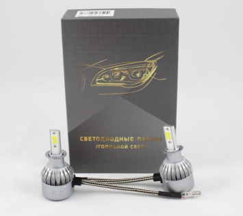 Solar Cвет-од  C-6 H1  6000K  3800Lm (радиатор + вентилятор охлаждения)  2шт.