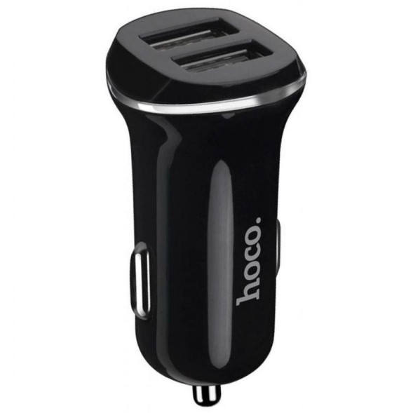 АЗУ  HOCO  2USB (12/24V - 5V 2,1A) Черный