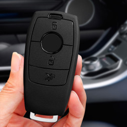 Чехол силиконовый для ключа зажигания  MERCEDES (три кнопки) №1 premium