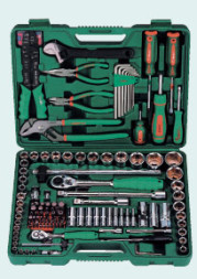 Инструмент HANS. Набор инструмента 158 предметов 1/4", 1/2"  (TK-158E)