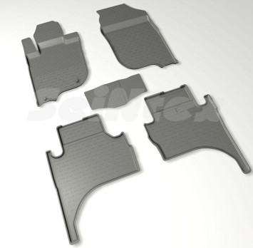 Коврики резиновые Mitsubishi L200 с 2015г.- БОРТ