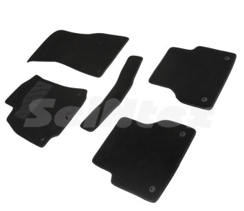 Коврики текстильн. Audi A-6 (C8) с 2018г-  /компл.5шт./осн.резин./  LUX