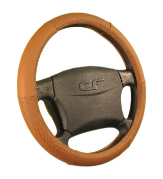 Оплетка на руль   CF  NATURE - M, Коричневый (кожа)