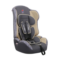 Детское кресло  SIGER   KIDS PLANET  "Sputnik" груп. 1/2/3 (серо-бежевый принт)