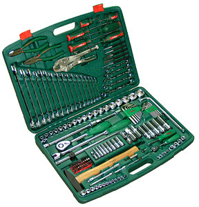 Инструмент HANS. Набор инструмента 158 предметов 1/4", 1/2" (TK-158V)