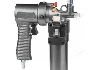 Шприц пневматический NORDBERG NO3402 для густой смазки с быстросъёмным соединением головки на тубу и поворотом рукоятки (400 мл) 