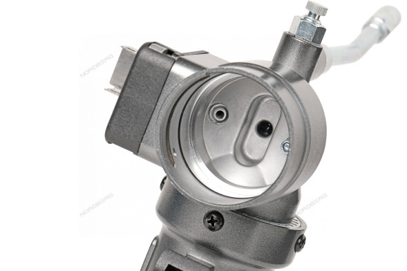 Шприц пневматический NORDBERG NO3402 для густой смазки с быстросъёмным соединением головки на тубу и поворотом рукоятки (400 мл) 