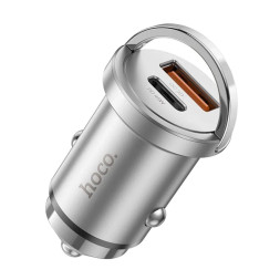 АЗУ  HOCO  1USB+ Type-C (QC3.0/ 30w) Серый