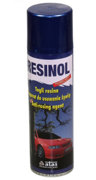ATAS RESINOL 250ML-спрей.Средство для удаления древ. смолы со стекол и лакокрасочных поверхностей