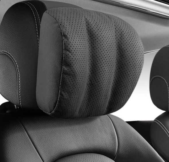 Подголовник-подушка  Carlife  перфорация, экокожа Черный