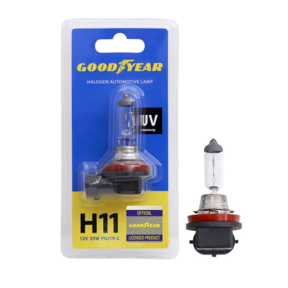 Автолампа GOODYEAR  12V  Н11 12V 55W PGJ19-2  (блистер)