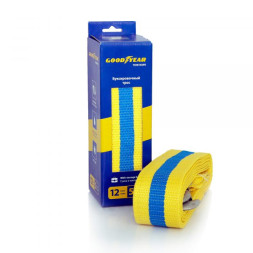 Трос буксировочный  &quot;GOODYEAR&quot;  12т лента 65мм х 5м, 2 крюка, сумка
