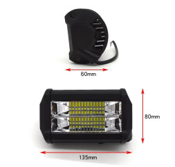 Фара Off Road SOLAR ближний свет 24 SMD, 72W (135х80x60мм) 12-24V