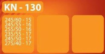 Цепи на колеса 12мм KN- 130 / EL 100 619    (квадратное паянное сечение)