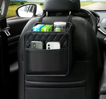 Органайзер на спинку сидения "Carlife" 25*25 экокожа