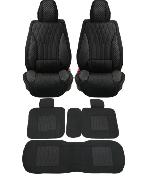 Комплект Накидок  «Comfort Plus» Чёрный (жаккард/подушка под поясницу/боковая поддержка)