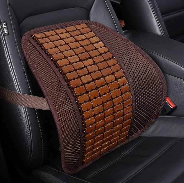 Накидка - подставка для спины &quot;Carlife&quot; косточка бамбуковая коричневая