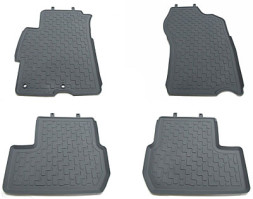 Коврики резиновые Mitsubishi LANCER X с 2007г. (4шт/комп) беж.