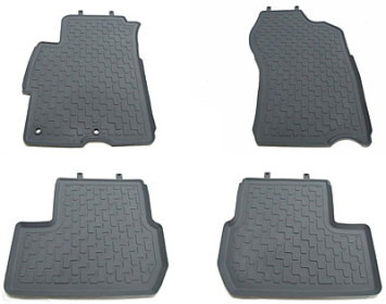 Коврики резиновые Mitsubishi LANCER X с 2007г. (4шт/комп) беж.