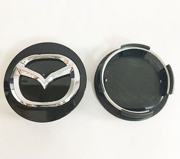 Заглушка (колпачок) на литой диск мод. MAZDA черный  ( D56)
