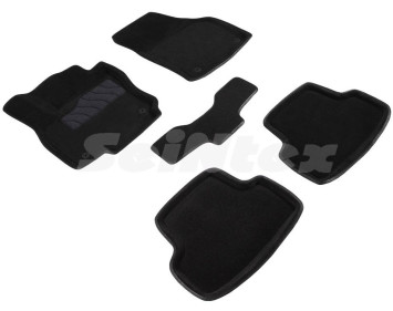 Коврики  Skoda Karoq c 2020г  /компл.5шт./осн.резин./ 3D