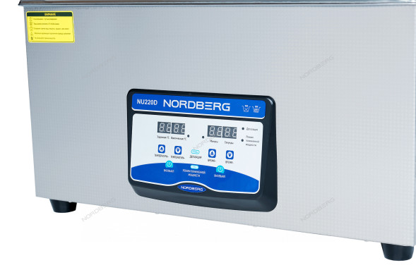 Ультразвуковая ванна NORDBERG NU220D с подогревом и дегазацией (22 л)