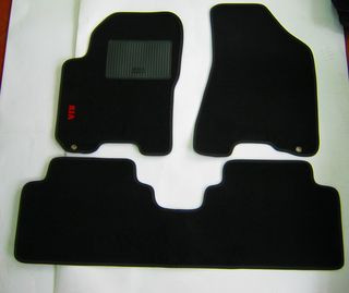 Коврики текстильн. KIA Sportage II 2006-2010г./задн.цельн./осн.резин.