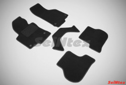 Коврики текстильн. VW Golf V/VI 2003-2008г.  /Jetta / Octavia A5  /компл.5шт./осн.резин./ LUX