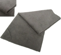 Микрофибра  Carlife плотная 220гр.м "мелкая ячейка"  40x40см  Серый  (без шва)